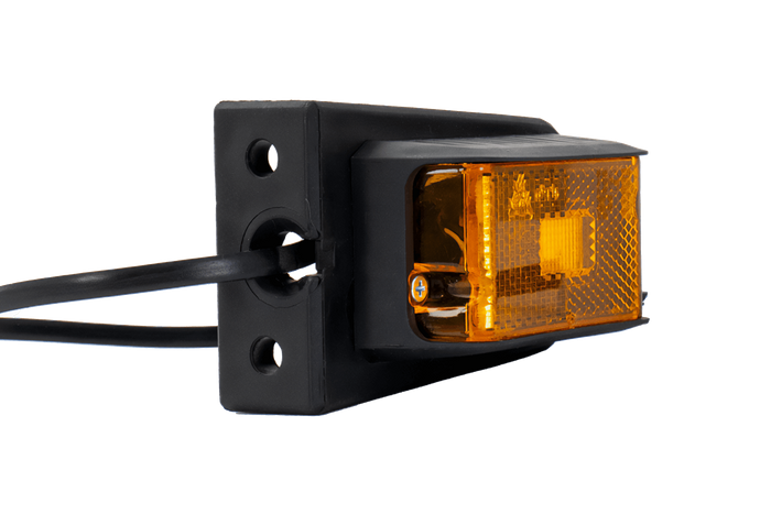 DOBPLAST DPT15 LED markeringslampe, oransje, universal, med holder