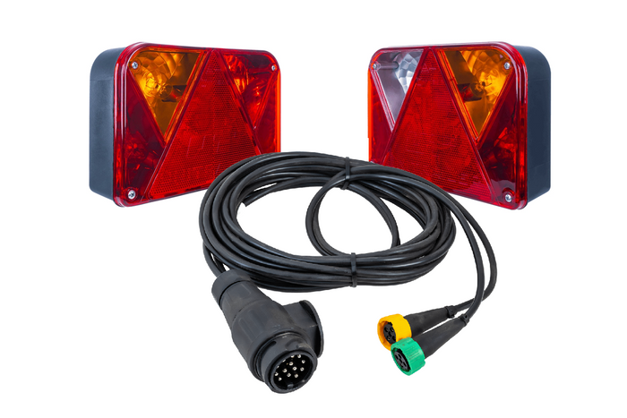 DOBPLAST DPT35 baklykter + MANTES 4m 13-pinners ledningsnett