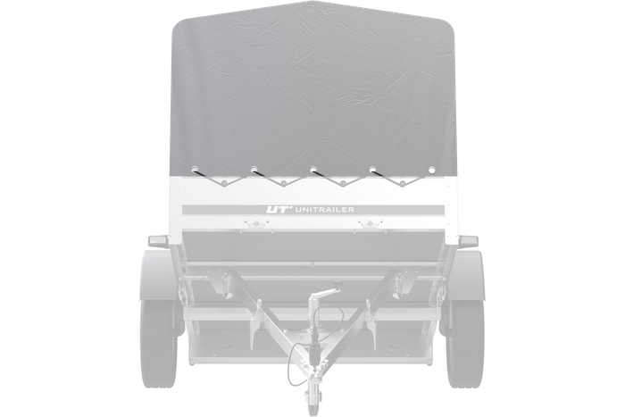 Rammedeksel h-800 UNITRAILER presenning for tilhenger 200x125cm GARDEN 201 KIPP