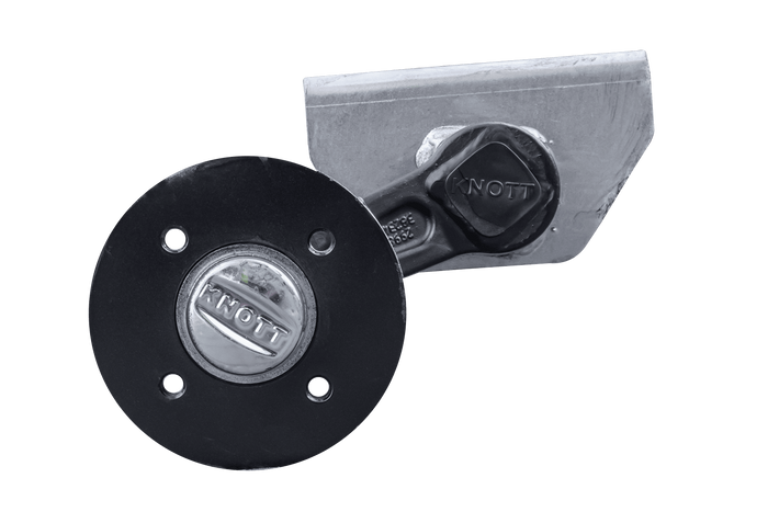 KNOTT VG7-L ubremset aksel for tilhenger 750kg 1607mm 2027mm 4x100