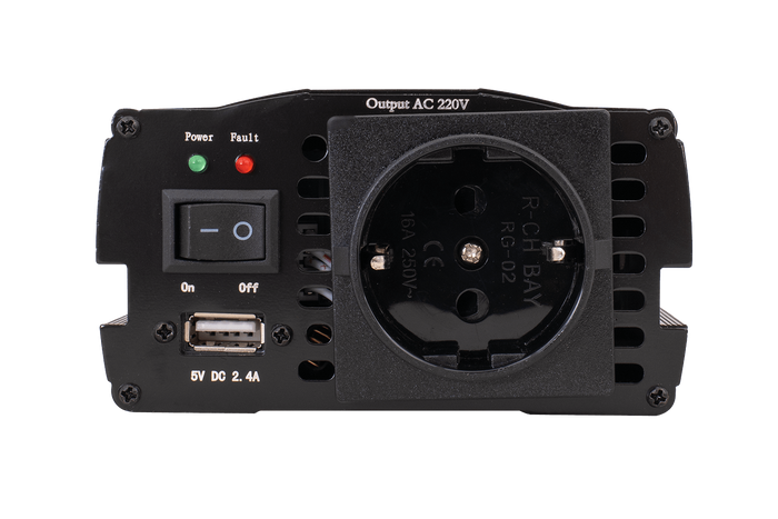 Spenningsomformer 12V/230V (600/1200W) KAMAR E1924