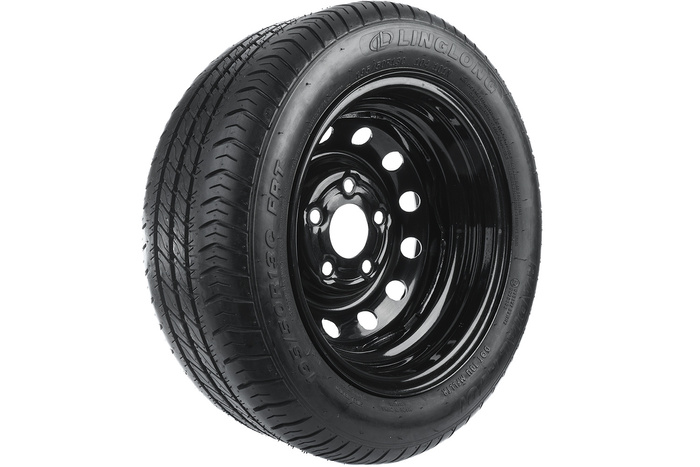 Forsterket hjul for tilhenger LINGLONG DEKK 195/50 R13C 104/101N UNITRAILER FELG svart 5,5Jx13"H2 5x112 ET:30