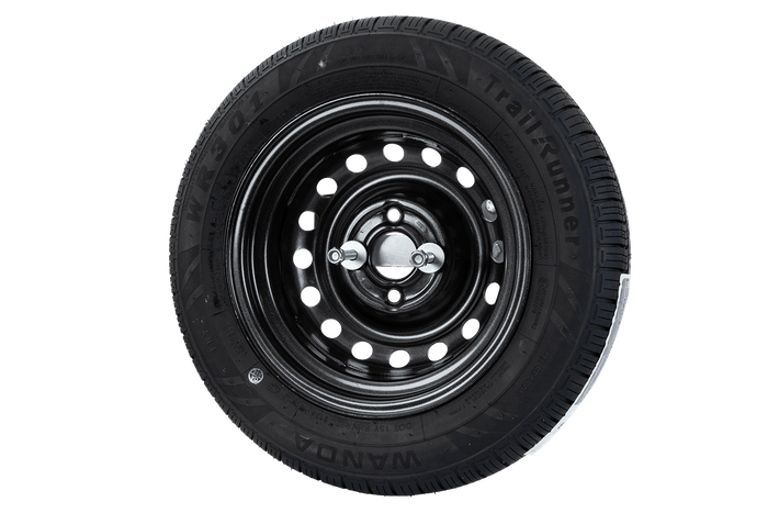 Reservehjul for tilhenger med brakett DEKK WANDA 155/70 R13 79N FELGTRAILER TOPP 4Jx13"H2 4x100 ET:30
