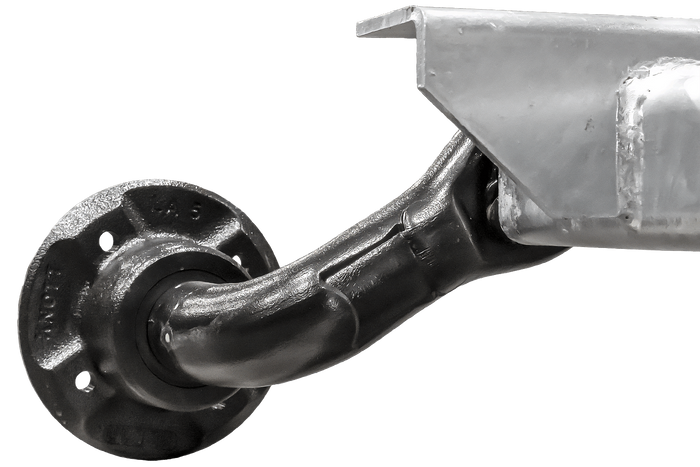 KNOTT VG7-L ubremset aksel for tilhenger 750 kg 1200 mm 1650 mm 4x100