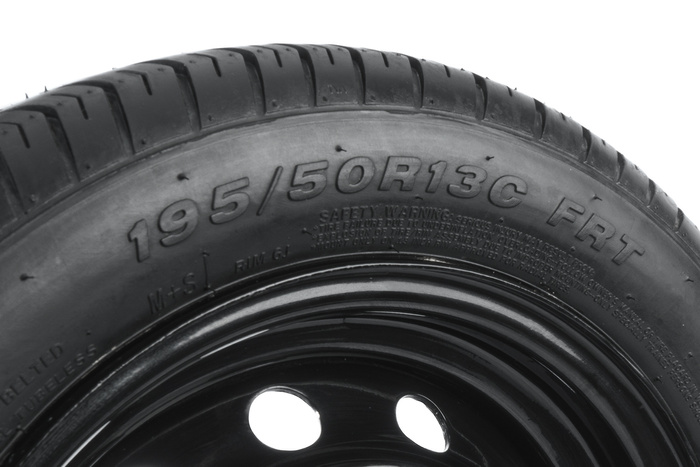 Forsterket hjul for tilhenger LINGLONG DEKK 195/50 R13C 104/101N UNITRAILER FELG svart 5,5Jx13"H2 5x112 ET:30