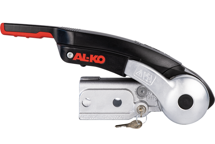 AL-KO AKS3504 kulefeste med stabilisator for en 3500 kg tilhenger med 60 mm rørdrag med tyveribeskyttelse
