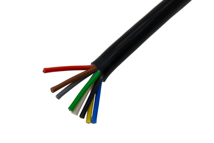 HYBSZ YLY-S 8x1,5 åttekjernet elektrisk kabel - 1 m