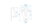 ProPlus 342159 sidekrok for feste av presenning, tilhengertaustropper