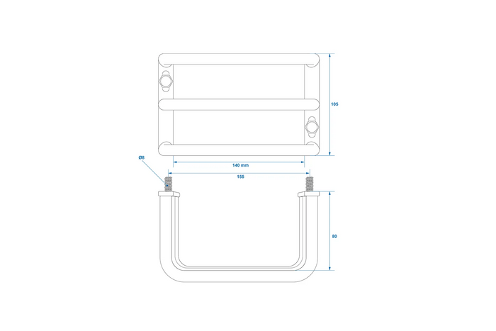 ProPlus beskyttelsesgitter til bakre tilhengerlys 140x105x80mm