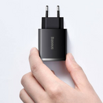 BASEUS Kompakt 2xUSB-A, USB-C vegglader