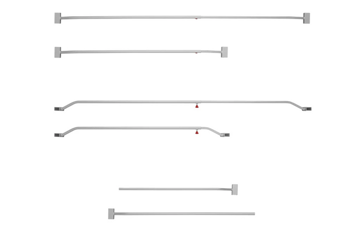 Flat presenningsfeste for ProPlus-tilhenger 340918 justerbar 132–204 cm