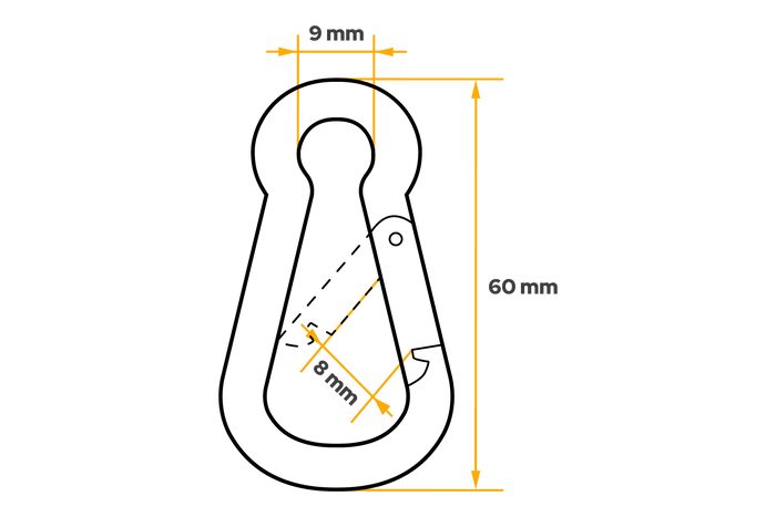 DROMET KSO.6.60 taukrok brannmannskrok 6x60mm