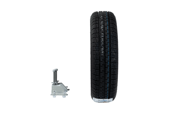 Reservehjul for tilhenger med brakett DEKK WANDA 155/70 R13 79N FELGTRAILER TOPP 4Jx13"H2 4x100 ET:30