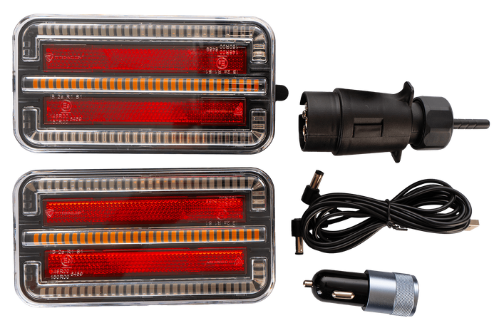 TT-teknologi TT.12028B LED-baklys 3 funksjoner venstre + høyre, trådløs, magnetisk