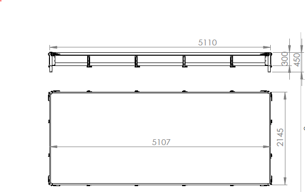 UTSALG BIS aluminium H-300 sider for CARPLATFORM 5121 og UNIPLAT 500/3 tilhengere