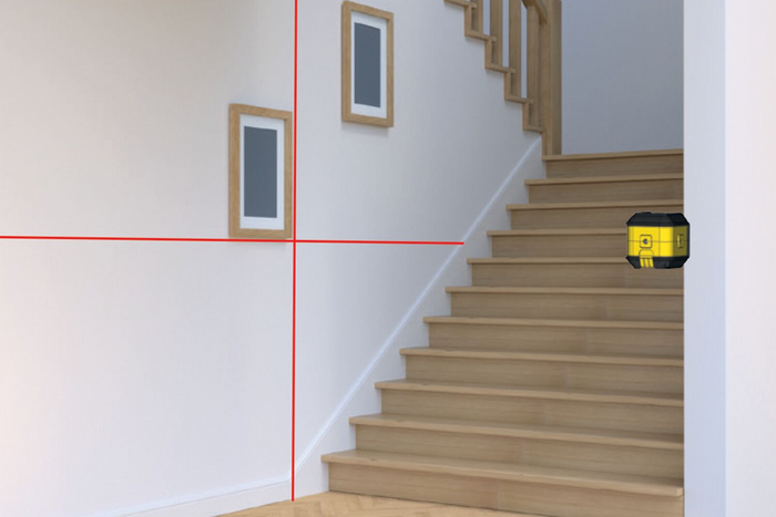 STANLEY CUBIX STHT77498-1 Krysslinjelaser - Rød