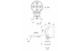 LED-arbeidslampereflektor ASPÖCK WORKPOINT 5xLED rund