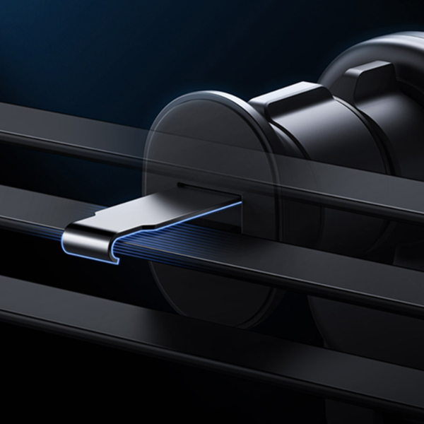 BASEUS Stabil gravitasjonsbasert mobilholder med Qi 15W trådløs lading for luftventilen