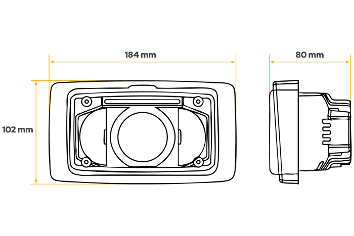 TT Technology TT.16608 LED-frontlys 3 funksjoner 12xLED 3150lm for Fendt