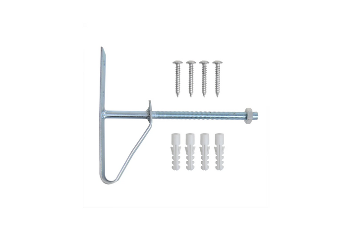 Sett med to ProPlus 390050 hjuloppheng for veggmontering av dekkstativer