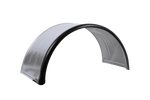 Dobbelskjerm for tilhenger 16-17,5" DOMAR DK7135 hjulbue 1000/450 mm metall med gummikant