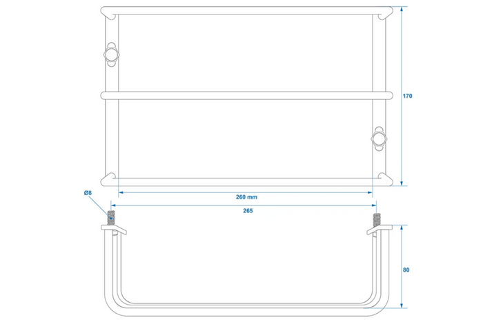 ProPlus beskyttelsesgitter til bakre tilhengerlys baklysdeksel 260x170x80mm
