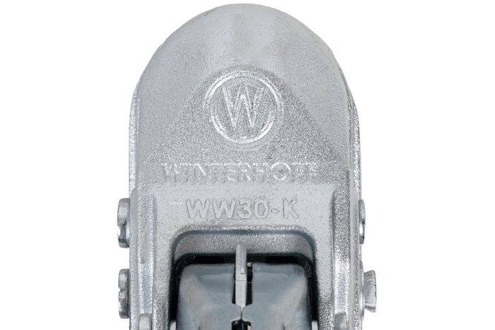 WINTERHOFF WW 30-K+Z kulekobling for 3000 kg tilhenger med 35-51 mm rørdrag, støpejern