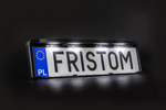 Nummerskiltramme med LED-belysning FRISTOM FT-264 LED M15