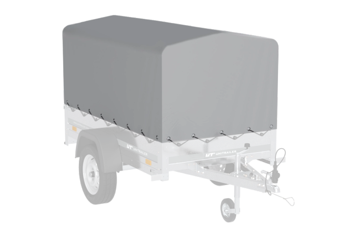 OUTLET Rammetrekk h-800 UNITRAILER presenning for tilhenger 200x106cm GARDEN 200 KIPP