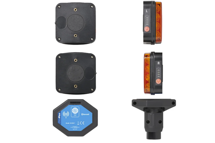 ProPlus LED 7-PIN baklykter 4 funksjoner venstre + høyre, magnetisk, Bluetooth