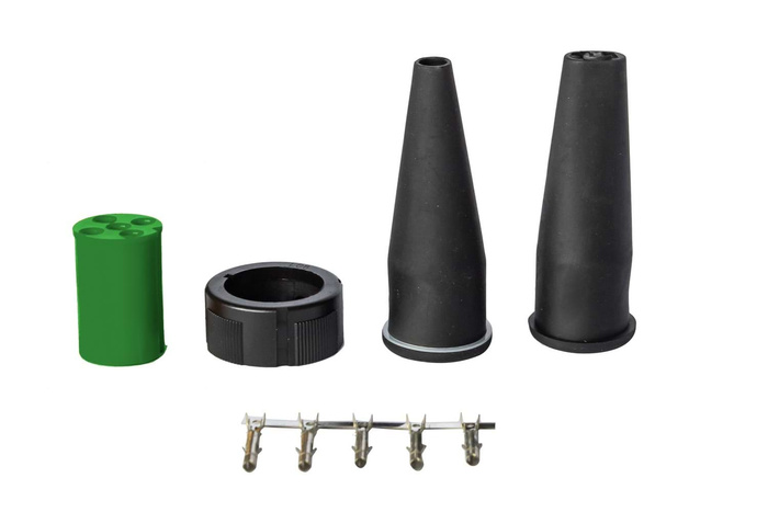 Sett med ASPÖCK-koblinger for tilhenger baklykter bajonett 5-PIN hunn