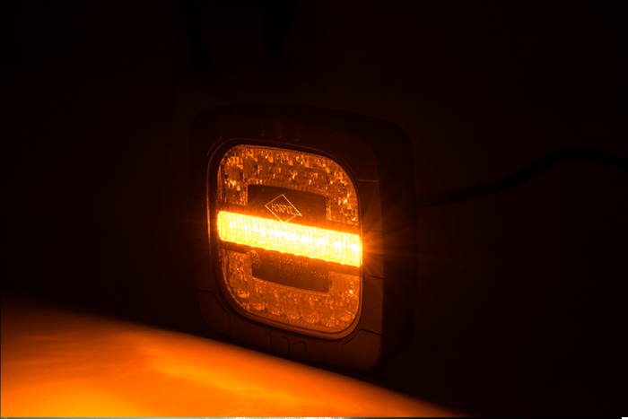 HORPOL ROCA LZD 2805 LED-frontlykt 3 funksjoner universal med holder