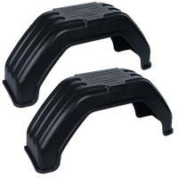 Sett med to skvettskjermer for en 13-14" tilhenger, flate hjulbuer 710/200 mm