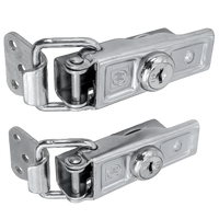 Sett med sidekroker med WINTERHOFF BVS 60-1 + BVSG 60-A festemidler, komplett tilhengersidelås med nøkkel