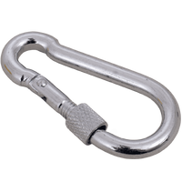 Karabinkrok med sikring for tau DROMET KSZ.6.60 brannmannskarabinkrok 6x60mm