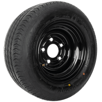 Forsterket hjul for tilhenger LINGLONG DEKK 195/55 R10C 98/96N UNITRAILER FELG svart 6Jx10"H2 5x112 ET:-4