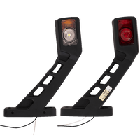 Sett med to TT TECHNOLOGY TT.12191 LED-markeringslamper, venstre + høyre, på en gummiarm