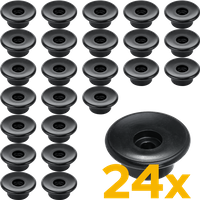 TULPLAST tilhengerhjul for feste av presenninger, nett og andre trekk, sett med 24 stk.