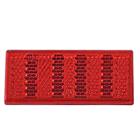 Rød refleks 76x34 mm med tape