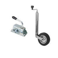 Støttehjul med klemme KNOTT TK48+LB48 150kg 48mm 480-700mm