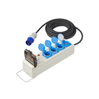 CEE camping skjøteledning med splitter ProPlus 373583DE 10m kabel, 3x Schuko-kontakter, 2xUSB