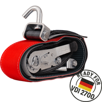 HEFFA CARLINE 130 bergingsbil transportbelte hjulsikringsbelte 2,8m/50mm/5t VDI 2700