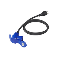 Adapter med Schuko-plugg og CEE-vinklet kontakt + Schuko-kontakt 16A ProPlus 373528DE kabel 150 cm
