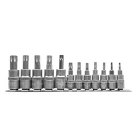 Sett med tolv TORX-nøkler på skinne YATO YT-04331