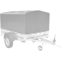 Rammedeksel h-800 UNITRAILER presenning for tilhenger 200x125cm GARDEN 201 KIPP