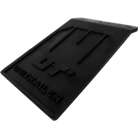 UNITRAILER gummiskjerm, bøyd skjermdeksel, 185/233mm