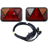 FRISTOM FT-270 LED-baklykter + MANTES 4m 7PIN-ledning