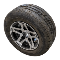 UTSALG Forsterket felg for tilhenger LINGLONG DEKK 195/55 R10C 98/96N ALUMINIUMSFELG ENHETSHENGER 6Jx10" 5x112 ET:-4