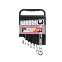 YATO YT-0208 skrallekombinasjonsnøkler 10-19mm 7 stk.