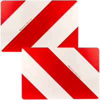 Advarselsskilt "OVERSIZED" HILLS venstre+høyre